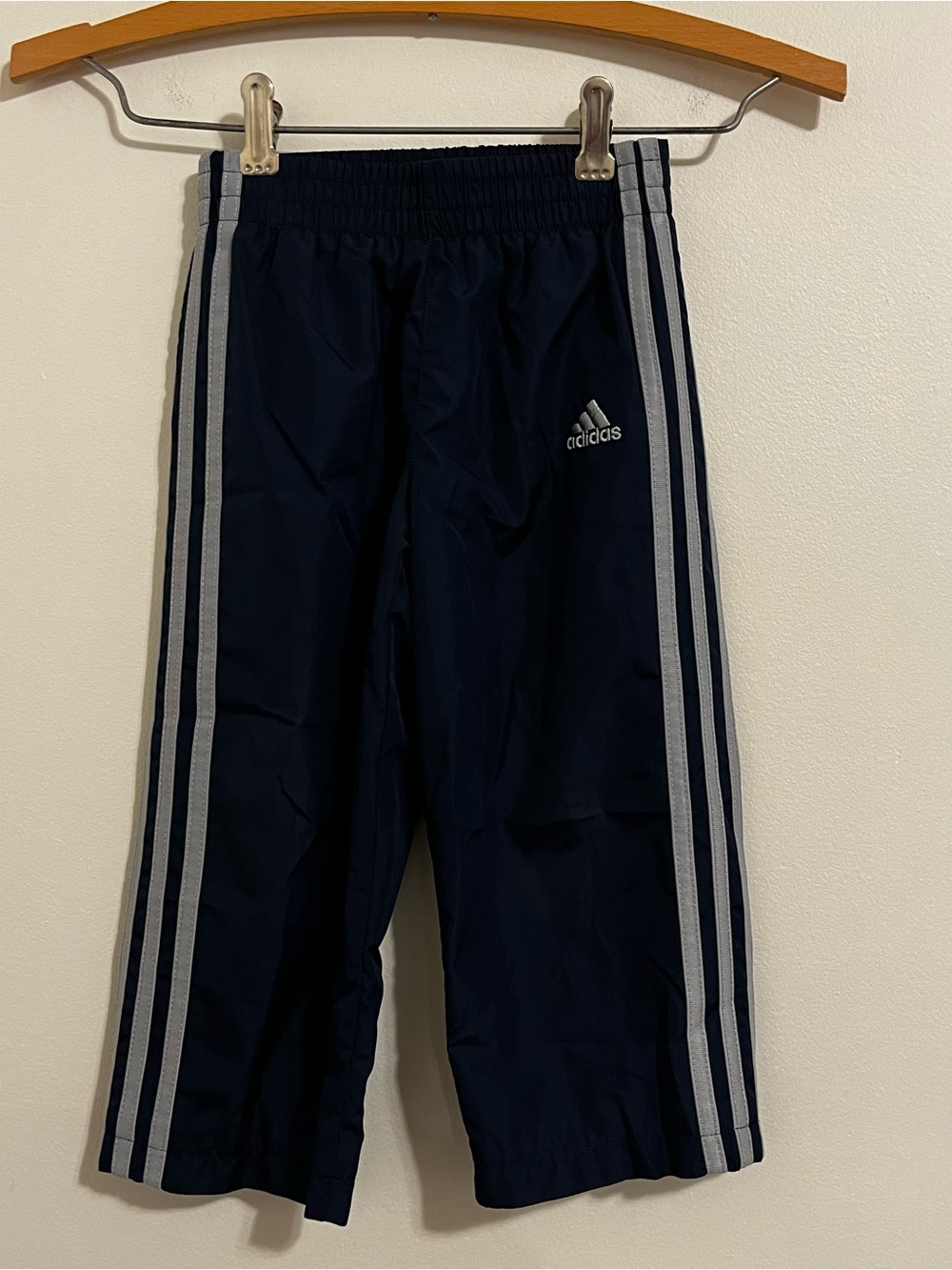 Adidas Track Suit Matching Set Navy Blue Full Zip Jacket Pants Toddler Boys 3T - Picture 5 of 7